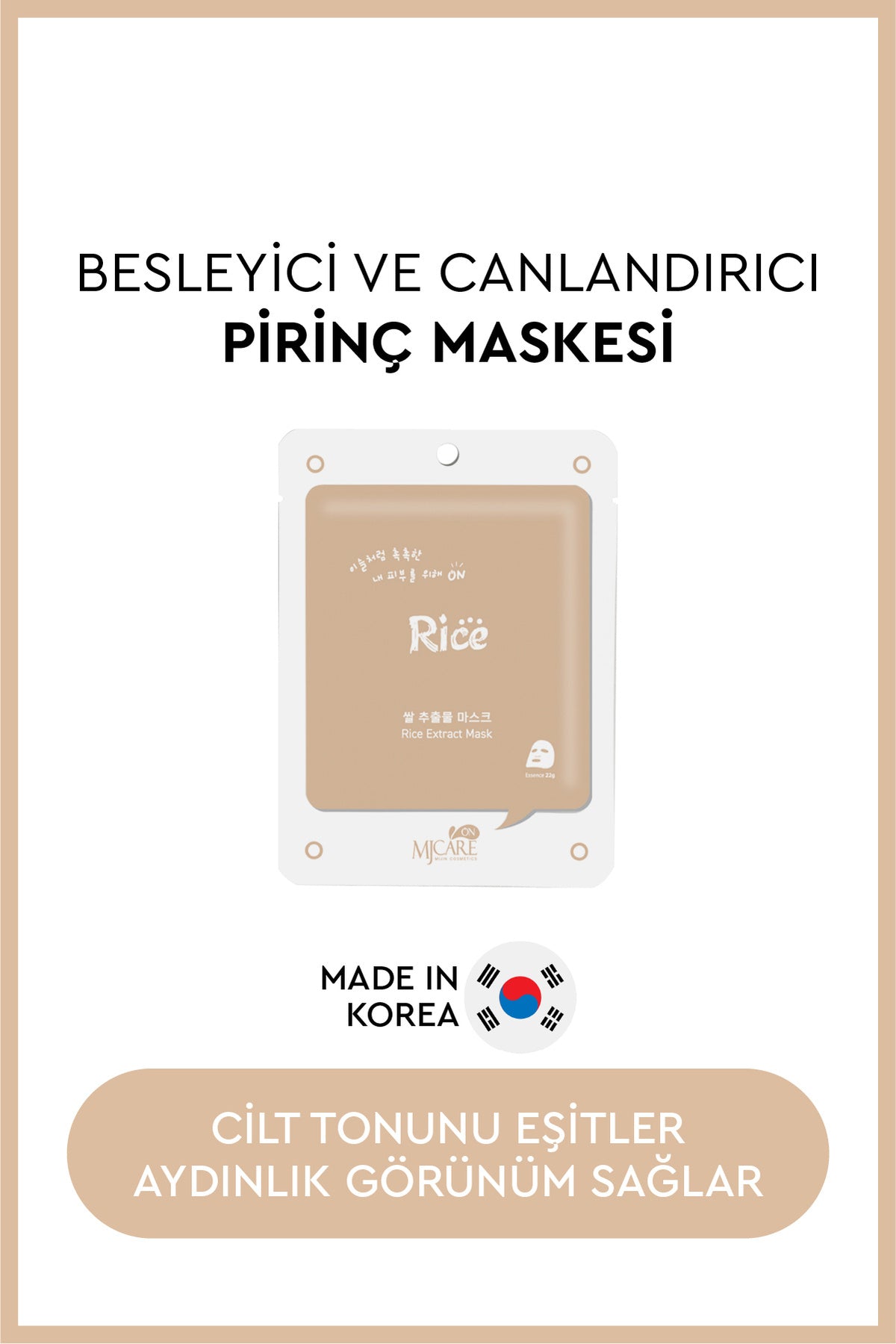 On Rice Extract Mask - Pirinç Özlü Yüz Maskesi